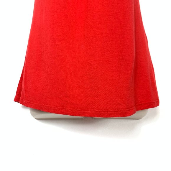 3/$25 Smart Set Red Ruffled Top Summer Shirt S - Picture 3 of 10